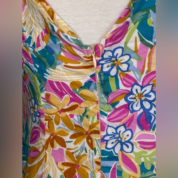 Nasty Gal Floral Knot Front Puff Sleeve Mini Dress size 8 - Picture 8 of 10